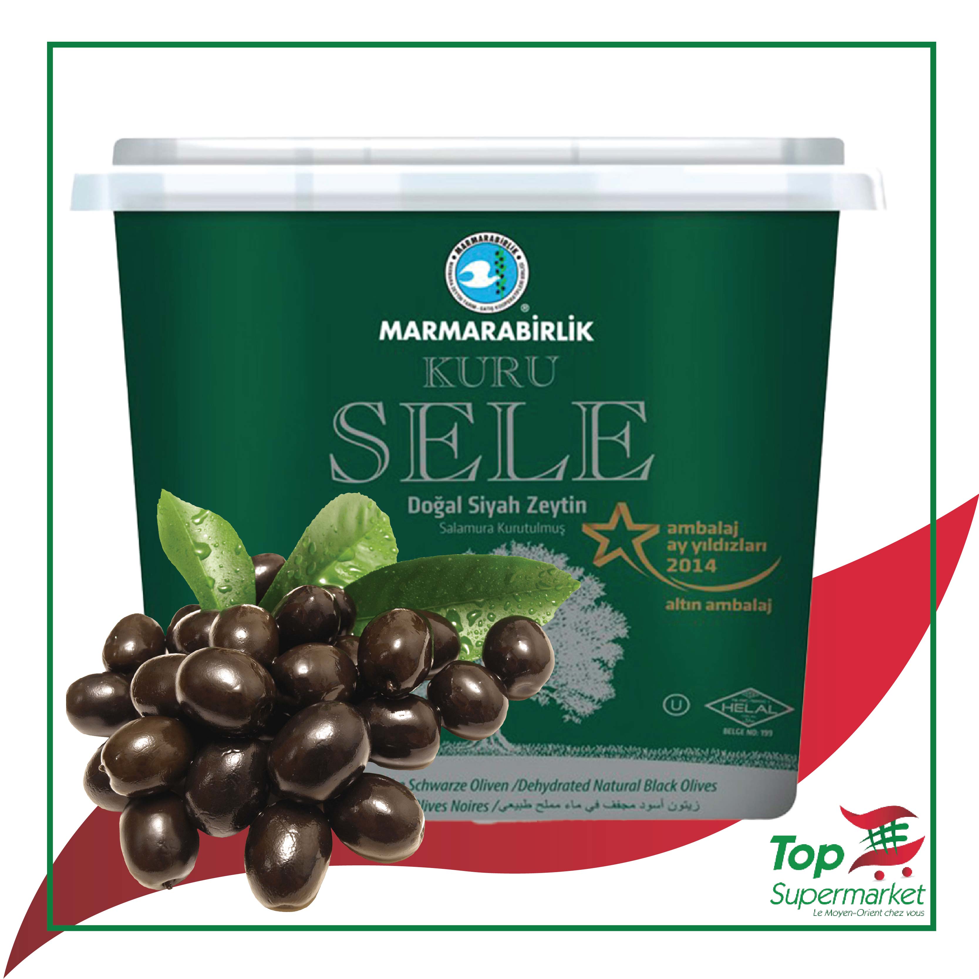 MarmaraBirlik olives noires SELE 400gr